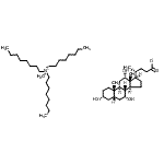 CAS#: 124536-24-9, Methyl-Trioctyl-Ammonium; (4R)-4-[(3R,5S,7R,8R,9S,10S,12S,13R,14S,17R)-3,7,12-Trihydroxy-10,13-Dimethyl-2,3,4,5,6,7,8,9,11,12,14,15,16,17-Tetradecahydro-1H-Cyclopenta[a]Phenanthren-17-Yl]Pentanoate