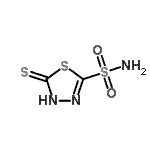 CAS#: 124558-05-0, 5-Thioxo-4,5-Dihydro-1,3,4-Thiadiazole-2-Sulfonamide