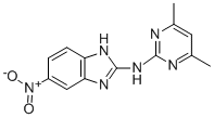 CAS#: 124636-05-1, N-(4,6-Dimethylpyrimidin-2-Yl)-6-Nitro-1H-Benzimidazol-2-Amine