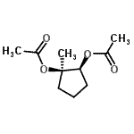 CAS 登录号：124667-62-5， (1R,2S)-1-甲基-1,2-环戊烷二基二乙酸酯