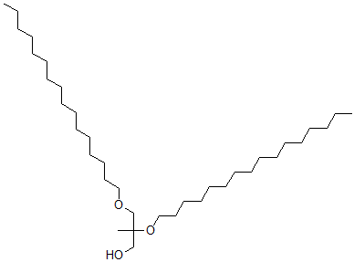 CAS 登录号：124771-01-3， 2,3-双十六烷氧基-2-甲基丙烷-1-醇