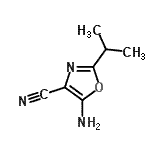 CAS#: 124927-63-5, 5-Amino-2-Isopropyl-1,3-Oxazole-4-Carbonitrile