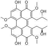 CAS#: 124986-26-1, 4,9-Dihydroxy-6,7-Bis(2-Hydroxypropyl)-1,5,8,12-Tetramethoxyperylene-3,10-Dione