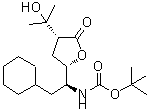 CAS#: 125016-14-0, 2-Methyl-2-Propanyl {(1S)-2-Cyclohexyl-1-[(2S,4R)-4-(2-Hydroxy-2-Propanyl)-5-Oxotetrahydro-2-Furanyl]Ethyl}Carbamate