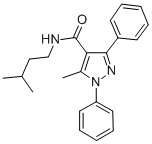 CAS#: 125103-48-2, 5-Methyl-N-(3-Methylbutyl)-1,3-Di(Phenyl)Pyrazole-4-Carboxamide
