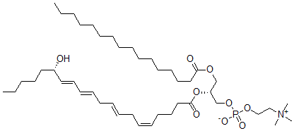 CAS#: 125139-36-8, [(2R)-3-Hexadecanoyloxy-2-[(5Z,8E,11E,13E,15S)-15-Hydroxyicosa-5,8,11,13-Tetraenoyl]Oxypropyl] 2-Trimethylazaniumylethyl Phosphate