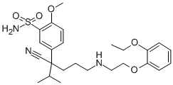 CAS#: 125153-59-5, 5-[3-Cyano-6-[2-(2-Ethoxyphenoxy)Ethylamino]-2-Methylhexan-3-Yl]-2-Methoxybenzenesulfonamide