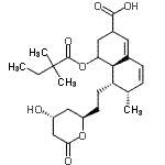 CAS#: 125206-31-7, (4aR,5S,6S)-4-[(2,2-Dimethylbutanoyl)Oxy]-5-{2-[(2R,4R)-4-Hydroxy-6-Oxotetrahydro-2H-Pyran-2-Yl]Ethyl}-6-Methyl-2,3,4,4A,5,6-Hexahydro-2-Naphthalenecarboxylic Acid