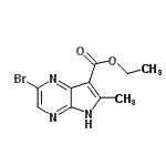 CAS#: 125208-06-2, Ethyl 2-Bromo-6-Methyl-4H-Pyrrolo[2,3-b]Pyrazine-7-Carboxylate