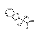 CAS#: 125305-80-8, 2-(1,3-Benzothiazol-2-Yl)-2-Methylpropanoic Acid