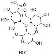 CAS 登录号：125365-17-5， 3,4,5-三羟基-6-[5-羟基-6-(羟基甲基)-2-甲氧基-4-[3,4,5-三羟基-6-(羟基甲基)四氢吡喃-2-基]氧基四氢吡喃-3-基]氧基四氢吡喃-2-羧酸