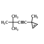 CAS 登录号：125510-63-6， 3-(3,3-二甲基-1-丁炔-1-基)-3-甲基环丙烯