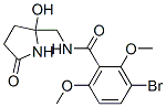 CAS#: 125558-31-8, 3-Bromo-N-[(2-Hydroxy-5-Oxopyrrolidin-2-Yl)Methyl]-2,6-Dimethoxybenzamide
