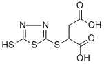 CAS#: 125605-97-2, 2-[(4,5-Dihydro-5-Thioxo-1,3,4-Thiadiazol-2-Yl)Thio]-Butanedioic Acid