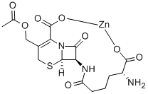 CAS 登录号：12567-06-5， [3-[(乙酰氧基)甲基]-7-[(5-氨基-5-羧基-1-氧代戊基)氨基]-8-氧代-5-硫杂-1-氮杂双环[4.2.0]辛-2-烯-2-羧基]-锌