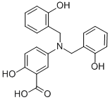CAS#: 125697-91-8, 5-[Bis[(2-Hydroxyphenyl)Methyl]Amino]-2-Hydroxy-Benzoic Acid