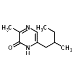 CAS 登录号：125781-28-4， 3-甲基-6-(2-甲基丁基)-2(1H)-吡嗪酮