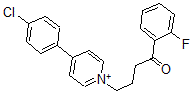 CAS 登录号:125785-69-5, N-(4'-氟苯丁酮)-4-(4-氯苯基)吡啶鎓