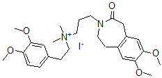 CAS#: 125846-62-0, 3-(7,8-Dimethoxy-4-Oxo-2,5-Dihydro-1H-3-Benzazepin-3-Yl)Propyl-[2-(3,4-Dimethoxyphenyl)Ethyl]-Dimethylazanium Iodide