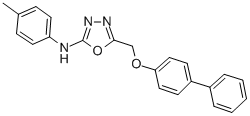 CAS#: 126006-84-6, N-(4-Methylphenyl)-5-[(4-Phenylphenoxy)Methyl]-1,3,4-Oxadiazol-2-Amine