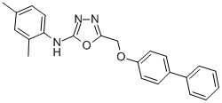 CAS#: 126006-85-7, N-(2,4-Dimethylphenyl)-5-[(4-Phenylphenoxy)Methyl]-1,3,4-Oxadiazol-2-Amine