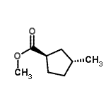 CAS 登录号：126110-37-0， 甲基(1R,3R)-3-甲基环戊烷羧酸酯