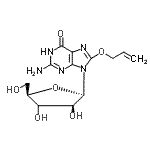 CAS 登录号：126138-81-6， 8-(烯丙氧基)-2-氨基-9-[(3Xi)-beta-D-苏-呋喃戊糖基]-1,9-二氢-6H-嘌呤-6-酮