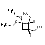 CAS 登录号：126261-70-9， [(1R,2R)-3,3-二乙氧基-1,2-环丁烷二基]二甲醇