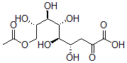 CAS 登录号:126265-01-8, (4S,5R,6R,7R,8S)-9-乙酰氧基-4,5,6,7,8-五羟基-2-氧代壬酸