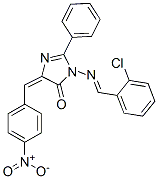 CAS#: 126293-47-8, (5Z)-3-[(2-Chlorophenyl)Methylideneamino]-5-[(4-Nitrophenyl)Methylidene]-2-Phenylimidazol-4-One