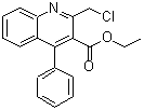 CAS 登录号：126334-84-7， 2-(氯甲基)-4-苯基-3-喹啉羧酸乙酯