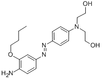 CAS 登录号：126335-39-5， 2-[[4-(4-氨基-3-丁氧基苯基)偶氮苯基]-(2-羟基乙基)氨基]乙醇