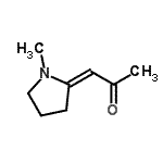 CAS 登录号：126412-05-3， (1E)-1-(1-甲基-2-吡咯烷基亚基)丙酮