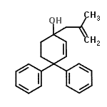 CAS 登录号：126421-34-9， 1-(2-甲基-2-丙烯-1-基)-4,4-二苯基-2-环己烯-1-醇
