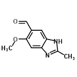 CAS#: 126436-25-7, 6-Methoxy-2-Methyl-3H-Benzimidazole-5-Carbaldehyde