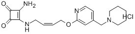 CAS#: 126463-66-9, 3-Amino-4-[[(Z)-4-[4-(Piperidin-1-Ylmethyl)Pyridin-2-Yl]Oxybut-2-Enyl]Amino]Cyclobut-3-Ene-1,2-Dione Hydrochloride