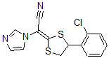 CAS 登录号：126509-69-1， (2E)-2-[4-(2-氯苯基)-1,3-二噻戊环-2-亚基]-2-咪唑-1-基乙腈