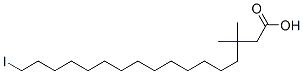 CAS#: 126513-77-7, 17-Iodo-3,3-Dimethylheptadecanoic Acid