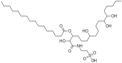 CAS#: 126513-90-4, 2-[(3-Hexadecanoyloxy-2,7,12,13-Tetrahydroxyoctadecanoyl)Amino]Ethanesulfonic Acid