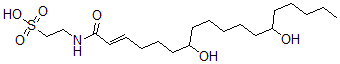 CAS 登录号：126584-06-3， 2-[[(E)-7,13-二羟基十八碳-2-烯酰基]氨基]乙烷磺酸