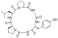 CAS#: 126601-86-3, Cyclo(glycyl-tyrosyl-glycyl-prolyl-leucyl-prolyl)