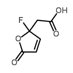 CAS 登录号：126645-15-6， (2-氟-5-氧代-2,5-二氢-2-呋喃基)乙酸