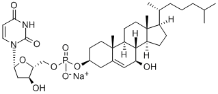CAS#: 126671-67-8, Sodium [5-(2,4-Dioxopyrimidin-1-Yl)-3-Hydroxyoxolan-2-Yl]Methyl [7-Hydroxy-10,13-Dimethyl-17-(6-Methylheptan-2-Yl)-2,3,4,7,8,9,11,12,14,15,16,17-Dodecahydro-1H-Cyclopenta[a]Phenanthren-3-Yl] Hydrogen Phosphate