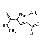 CAS#: 126675-00-1, 3-Methyl-1-(Methylcarbamoyl)-1H-Pyrazole-4-Carbonyl Chloride