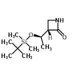 CAS 登录号：126748-42-3， (3S)-3-[(1R)-1-{[二甲基(2-甲基-2-丙基)硅烷基]氧基}乙基]-2-氮杂环丁酮