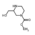 CAS#: 126766-56-1, Methyl 3-(Hydroxymethyl)-1-Piperazinecarboxylate