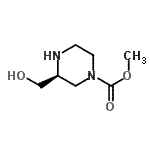 CAS#: 126766-61-8, Methyl (3S)-3-(Hydroxymethyl)-1-Piperazinecarboxylate