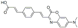 CAS#: 126959-78-2, 4-(beta-(7-Dimethylamino-1,4-Benzoxazin-2-One-3-Yl)Vinyl)Phenylpropenoic Acid