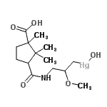 CAS#: 127-50-4, (3-{[(3-Carboxy-2,2,3-Trimethylcyclopentyl)Carbonyl]Amino}-2-Methoxypropyl)(Hydroxy)Mercury