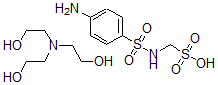 CAS 登录号：127-81-1， [(4-氨基苯基)磺酰基氨基]甲烷磺酸;2-(二(2-羟基乙基)氨基)乙醇